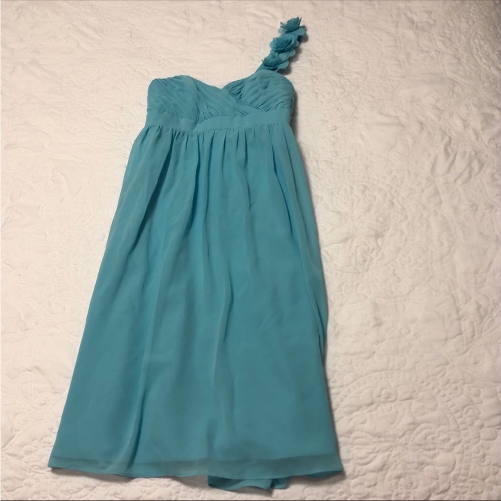 Teal cocktail dress